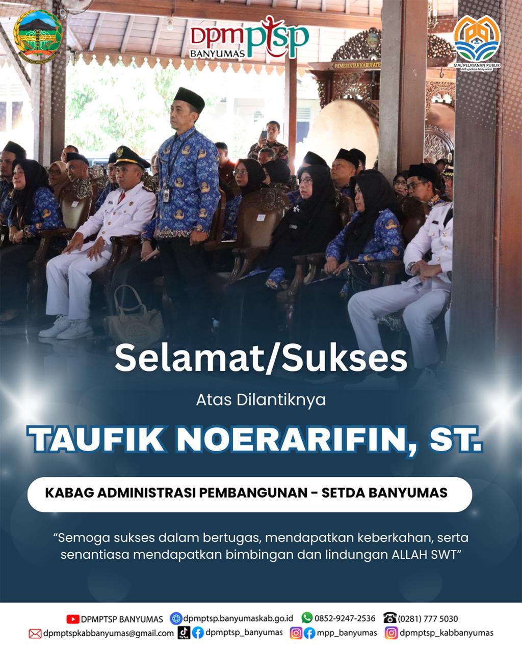 Selamat/Sukses Pak Taufik