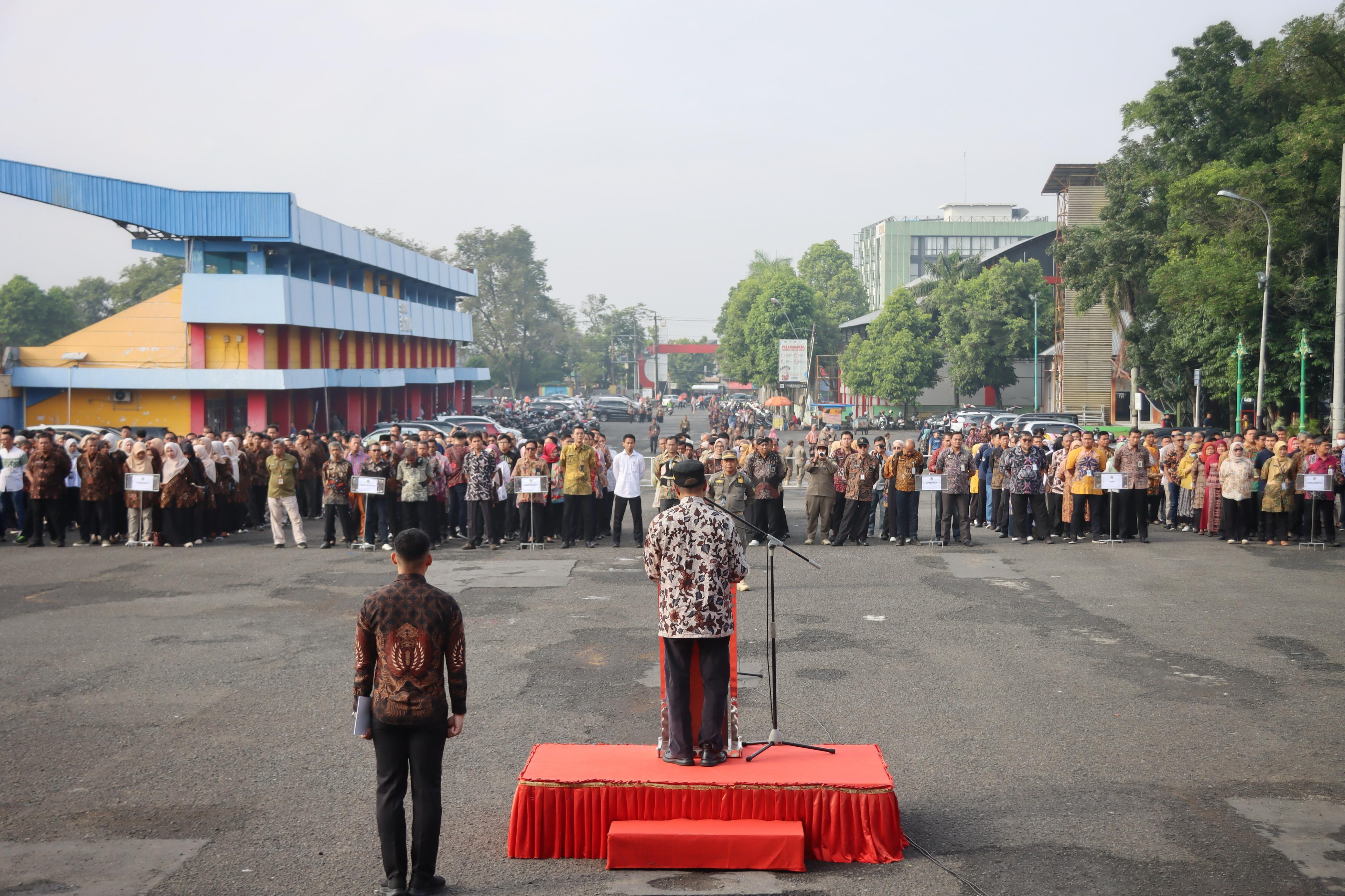 DPMPTSP Kab. Banyumas Menghadiri Halal Bihalal 2025 dengan Bupati dan Wakil Bupati Banyumas di GOR Satria Purwokerto